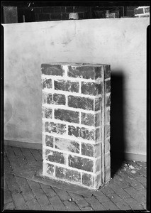 Wall sections, Simons Brick Co., Southern California, 1931 — Calisphere