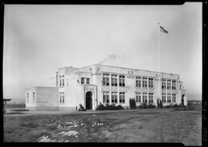 School at West 39th Street and 4th Avenue, Leimert Park, Los Angeles, CA, 1927