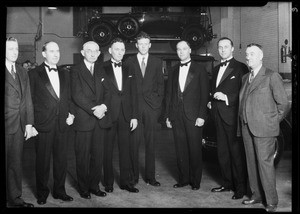 Opening of showroom on Wilshire Boulevard, Southern California, 1930