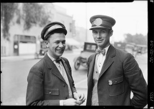 Yellow Cab men, Hollywood Garage, Southern California, 1925