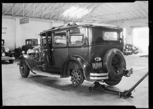 Franklin sedan, A.A. Ancel, owner, Southern California, 1931