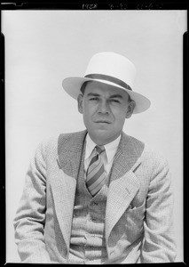 Close up of William T. Sheehan, Southern California, 1928