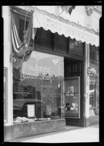 Prudence Yarn Shop, Los Angeles, CA, 1935