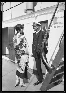 Models on S.S. Catalina, Southern California, 1927