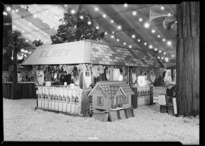 Booth at land show, Southern California, 1930