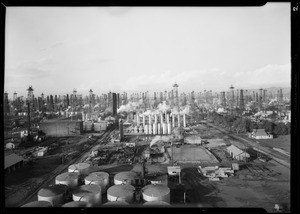 Santa Fe oil fields, Southern California, 1930