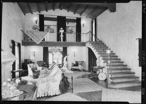 Interiors of house at Dean & Angelus Mesa Boulevard, Southern California, 1928