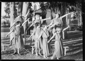 Christmas festival, Queen Anne playground, Los Angeles, CA, 1930