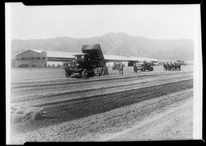 Composite of work on Grand Central Airport, Glendale, CA, 1928