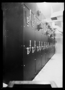 Main switchboard, California state building, Southern California, 1933