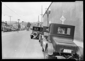 Yellow Cab driver training on Western Avenue, Southern California, 1926