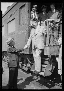 Paul Whiteman at Union Pacific Station, Southern California, 1926