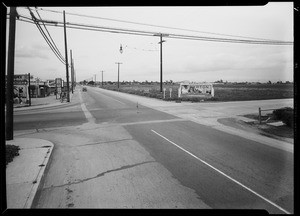 Intersection of North Wilmington Avenue and West Compton Boulevard, Compton, CA, 1940