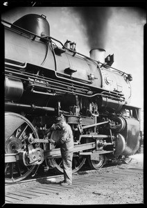 Steam locomotive, Southern California, 1930