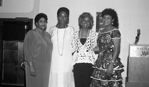 Caribbean Child Life Fund event group portrait, Los Angeles, 1989