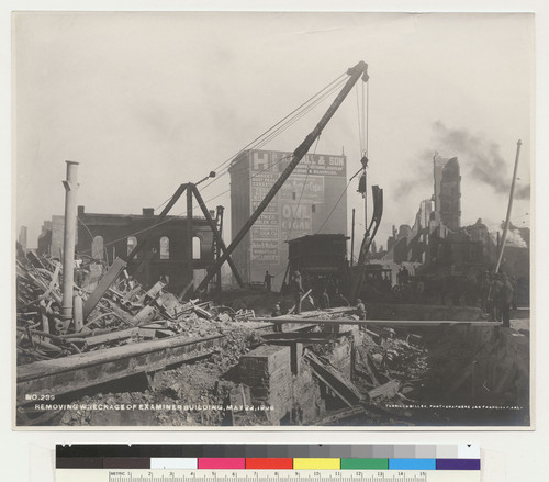 Removing wreckage of Examiner Building, May 12, 1906. [No. 239.]