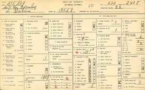 WPA household census for 3558 SABINA, Los Angeles