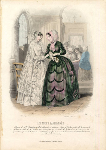 Bridal fashions, Spring 1847