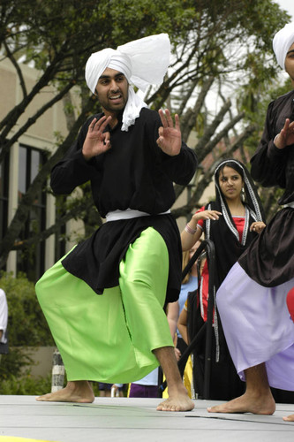 Global Village and Preview Day (1), Bronco Bhangra: Kevin Janda-Dancer in Green