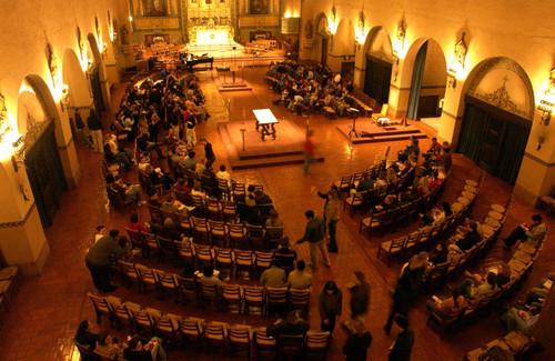 10 PM Sunday Mass Students Side Altar