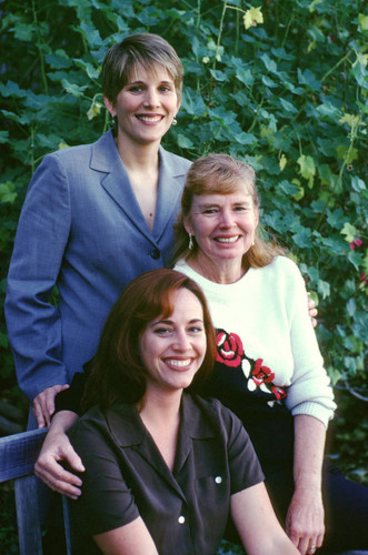 Nancy Wright and two daughters