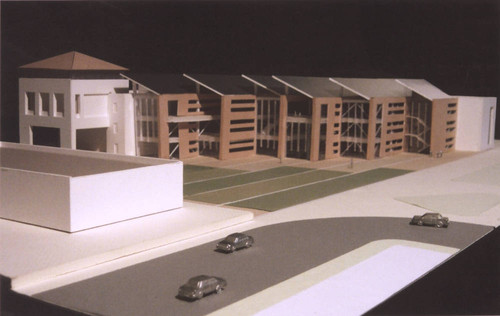 Renderings/Photos of models of new library