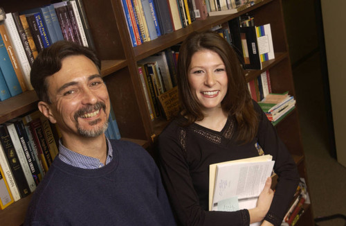 Professor David Pleins and Student Chandra Campbell