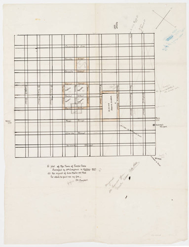 Plot of the Town of Santa Clara