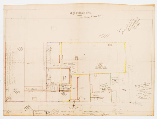 Recto of Sketch of Third Mission Site