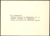 Envelope with Photographs of Fr. Spearman and Fr. Vagionne