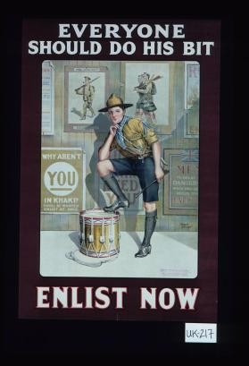 Everyone should do his bit. Enlist now