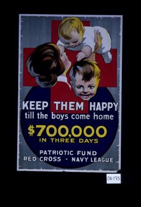 Keep them happy till the boys come home. $700,000 in three days