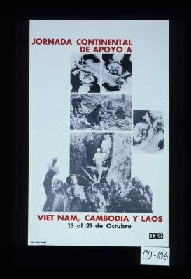 Jornada continental de apoyo a Vietnam, Cambodia y Lao, 15 al 21 de octubre