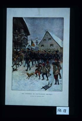 Nos chasseurs en Haute-Alsace (Saint-Amarin)