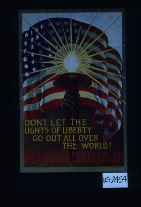 Don't let the lights of liberty go out all over the world. Enlist