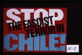 Stop the fascist terror in Chile