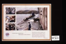 A British submarine prepares for patrol