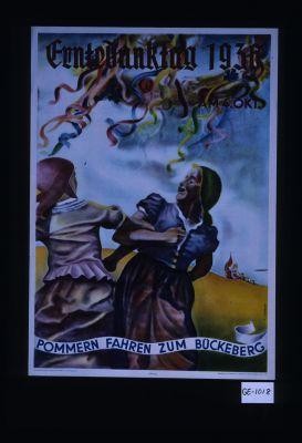 Erntedanktag 1936, am 4. Oktober. Pommern fahren zum Buckeberg