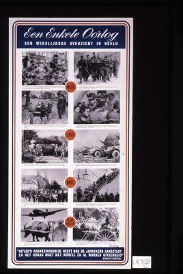 Een enkele oorlog. Een wekelijksch overzicht in beeld