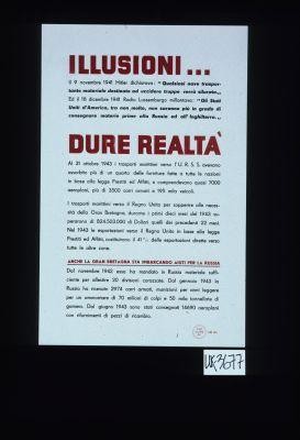 Illusioni ... dure realta ... Anche la Gran Bretagna sta imbarcando aiuti per la Russia