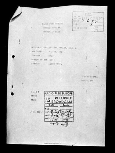 Theatre Review June 6, 1957 - Oct. 25, 1957