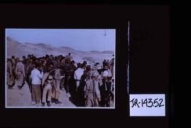 Poster depicting Iranian soldiers at mail call