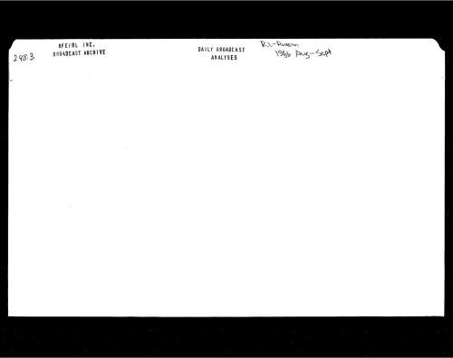 Radio Liberty Russian Service Daily Broadcast Analyses