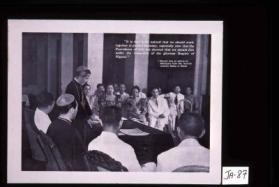 It is then quite natural that we should work together in harmony, especially now that the Providence of God has decreed that we should live under the leadership of the glorious Empire of Nippon