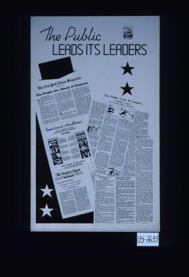 The public leads its leaders
