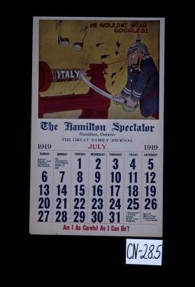 He wouldn't wear goggles!