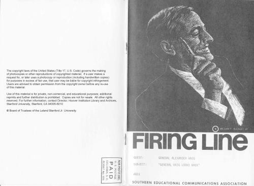 General Haig Looks Back