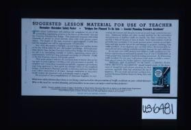 Suggested lesson material for use of teacher. November-December Safety poster - "Bridges are planned to be safe, Careful planning prevents accidents."This winter Californians will celebrate the completion of one of the outstanding engineering projects in the history of the world - the new San Francisco-Oakland Bay Bridge ... Automobile Club of Southern