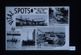 Vital spots. Men and supplies move on your bearings