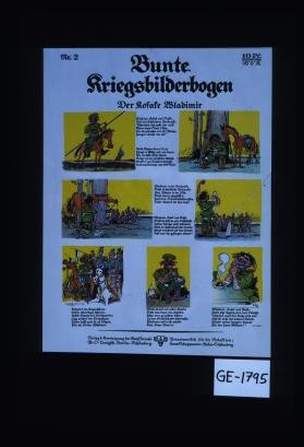 Bunte Kriegsbilderbogen. Der Kosake Wladimir